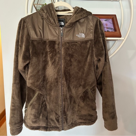 The North Face Jackets & Blazers - The North Face Women’s Small S Brown Hooded Fleece Zip Up Jacket